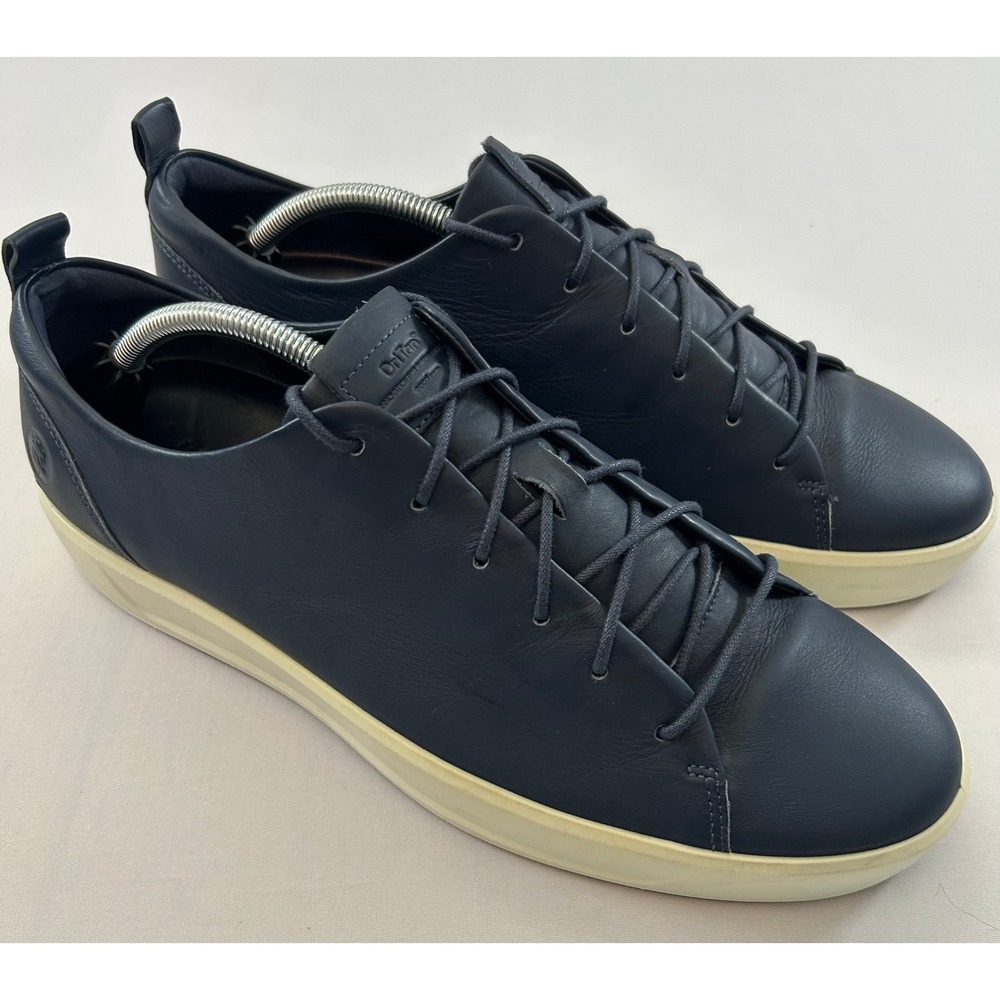 ECCO Soft 8 DriTan Sneakers Men 12 Navy Leather Comfort Casual Shoes 45099401038